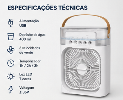 Climatizador Portátil Inteligente com Humidificação | Havenio Breeze™